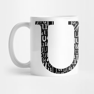 U Filled - Typography Mug